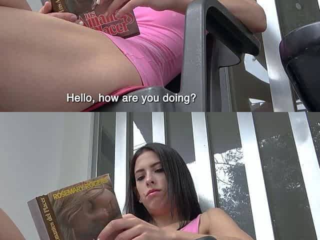 My LATINA teacher came over for lessons