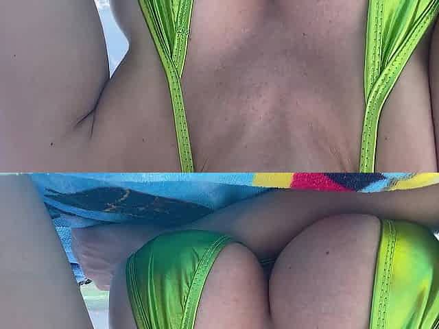 Large titties Artemisia Love enjoying the beach in Florida (Twitter:Artemisialove9 IG:Artemisialove_real)