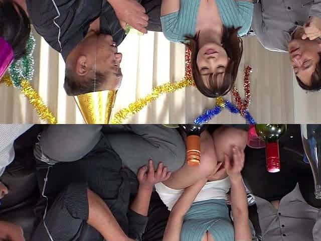 Asian taco teen finger massage herself