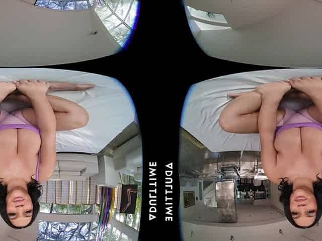 UP CLOSE VR - All Naturally Marvelous Ashlyn Peaks Teases U With Her GIANT Cleavage - POV