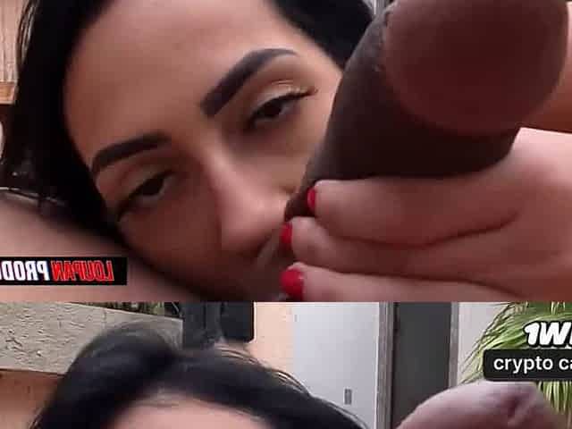 Mulher morena de bunda grande fazendo sexo intenso com o vizinho em cena gonzo.