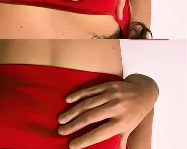 Massaging my Small Perky Tits and Hard Nipples
