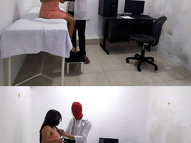 Perverted Doctor Masturbates After Treating a Cute Patient