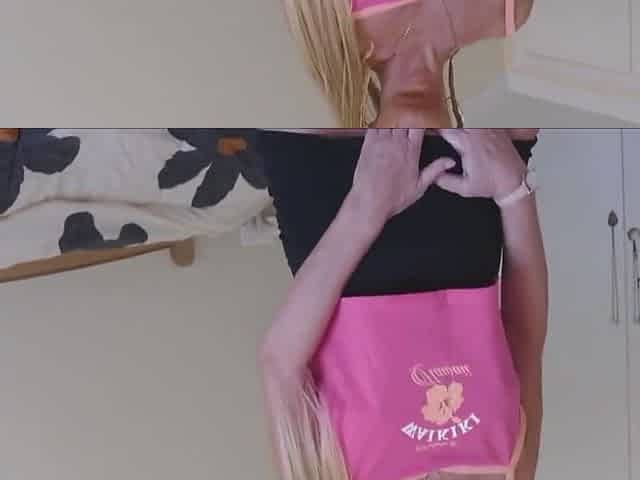Close Up Vibrator Sex Toy Moaning Orgasm On Pink Spread Pussy & Clit