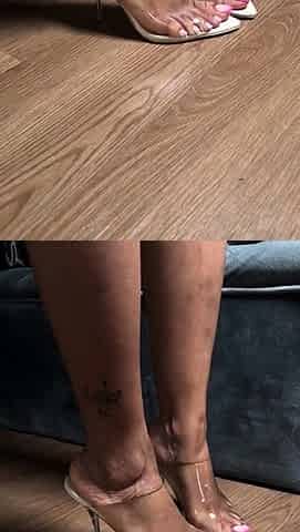 Maitresse Madelines solo foot fetish POV