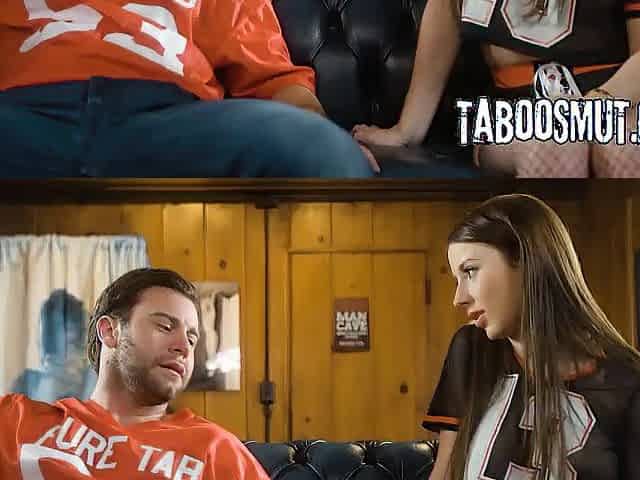 Stepdad Bangs His Teen Stepdaughter During Football Half Time