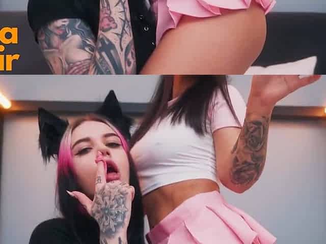 2 Kittys Get Cum In Booty Anna Batman