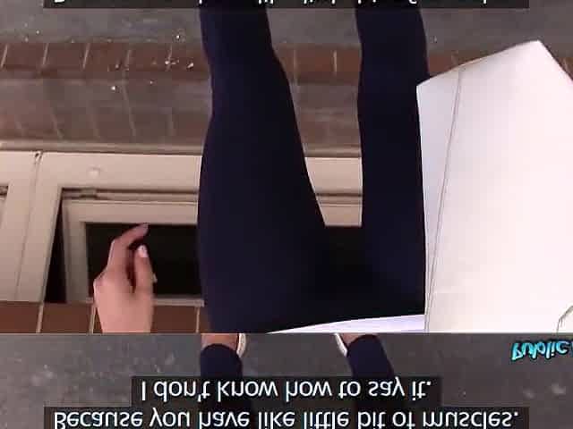 I Fire My Spunk into a Hawt BLONDES FASCINATING little Taut Snatch in Public - Public Agent