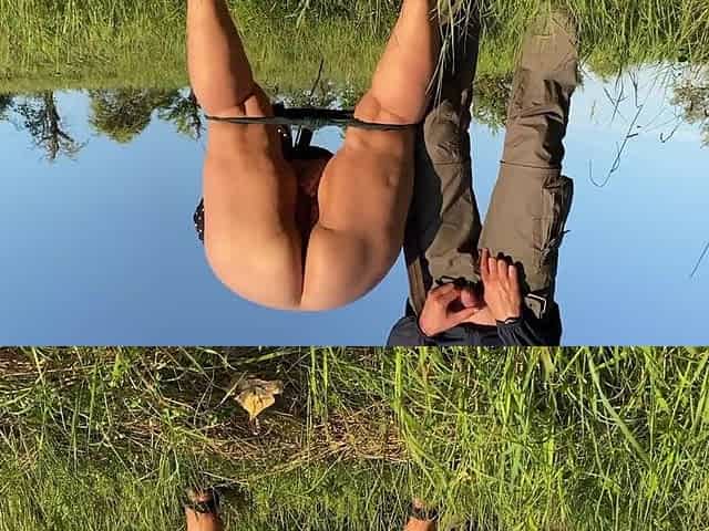 My Stepmom's Pussy Peeing Outdoors This Fall