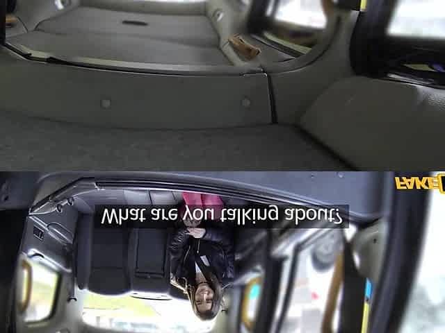 After hard anal this babe made me cum with just her tongue - Fake Taxi