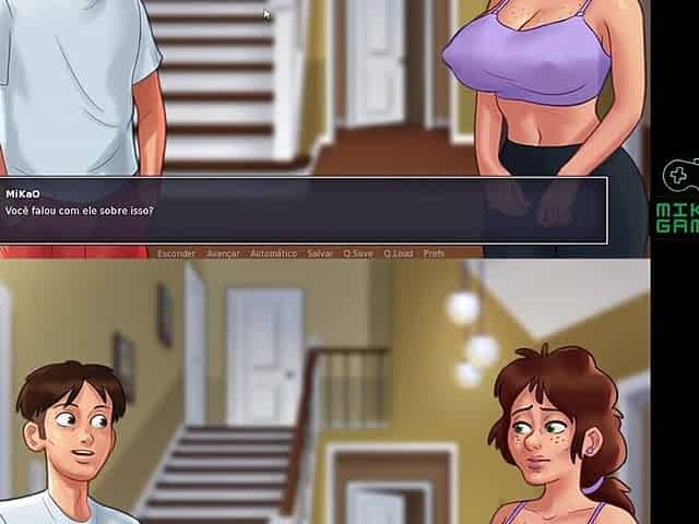 2D Porn Game, Summertime Saga movie 115 - 2 Nerds Eating the Old Neighbour
