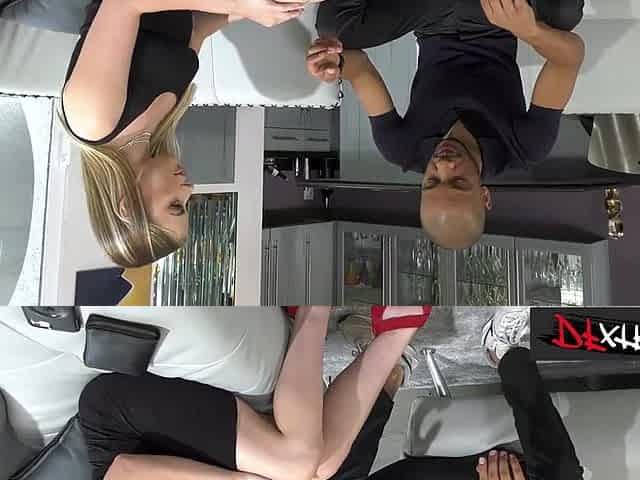 DFXTRA - Golden-haired Realtor's Feet & Vagina Get Wrecked By MONSTER ROD