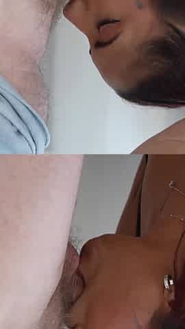 Squirting My Piss From Her Ass Teeth Wash with Cum and Piss