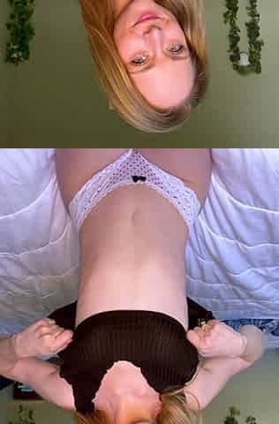 Amateur webcam slut shows tit on cam