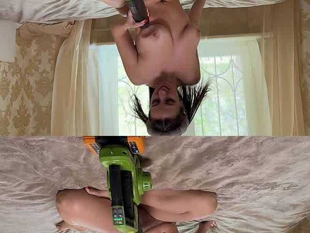 Air Blower Tits and Pussy Sucking
