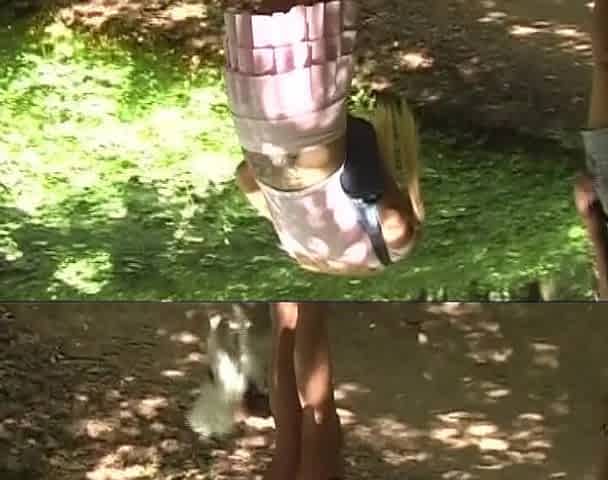 Cute German Babes Sharing Dick and Sperm in a Superb Public Threesome