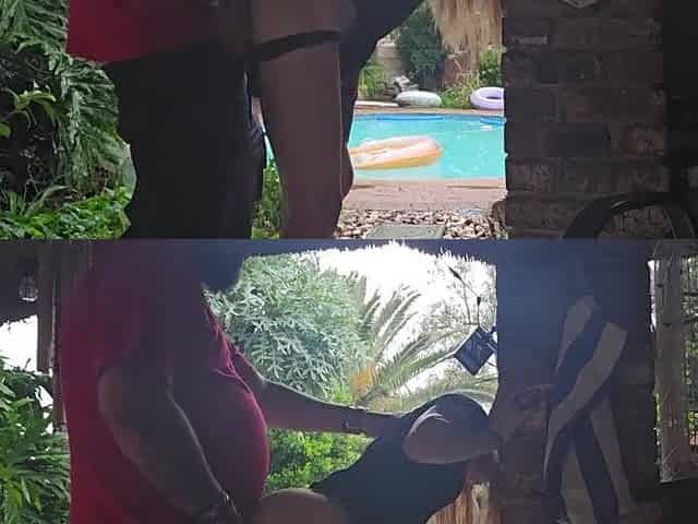 Hawt eighteen year old drilled in thunder storm outdoor