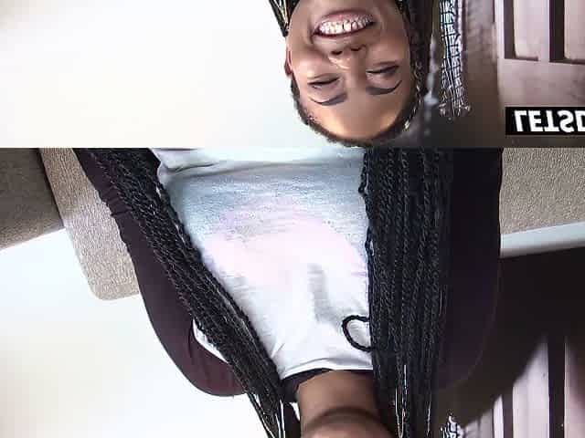 Pedro Nel - Ebony Milf With Huge Naturals Gets An Oil Tit Massage... He Grabs Them Hard And Sucks Her Nipples Raw