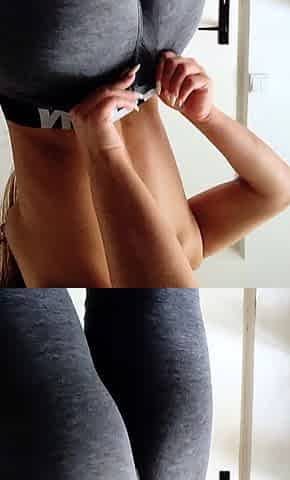 Brunette solo darling masturbating at home