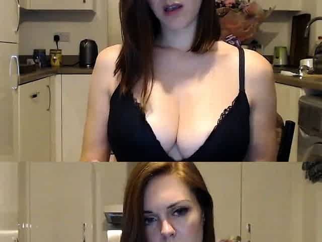 Big boobs webcam slut toys her asshole