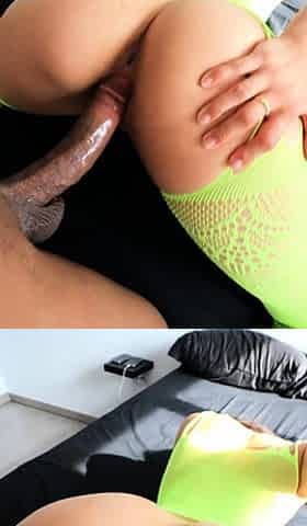 NEON SLUT MAKES HER BUTTOCKS BOUNCE LIKE TWO BALLS