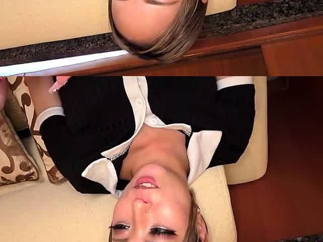 Japanese teen blowjob with creamy mustache