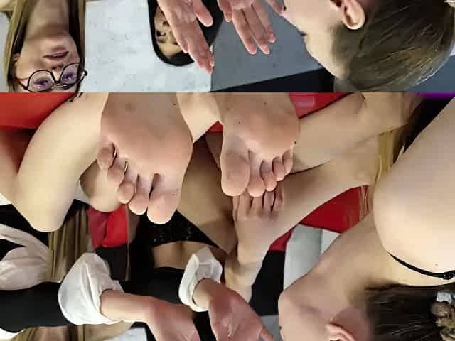 Licking Girls Feet Dori And Naomi Four Juicy And Dusty Feet