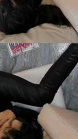 Giant Dildo in My Pussy
