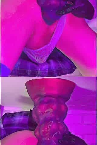 Cute Femboy's Unfathomable Dark hole Impaled By ExtraLong Oieffur XXL Vibrator