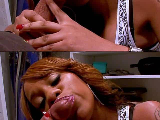 Black Slut Melrose Foxxx Gives Head