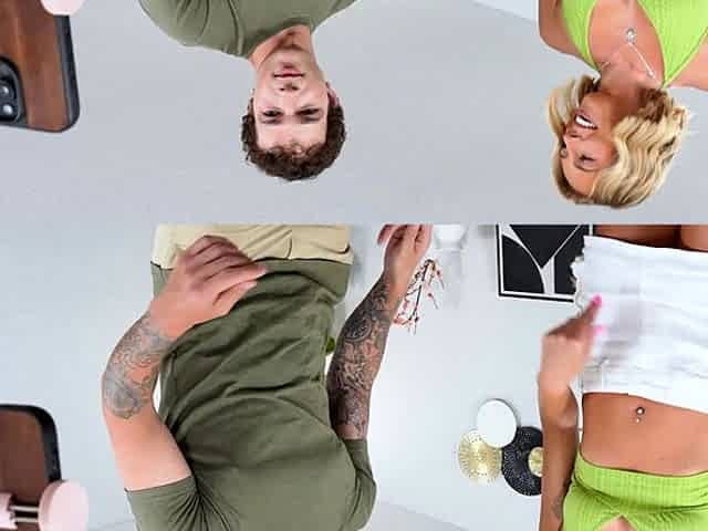 Hot girl flashes tits to solve friends brothers issue