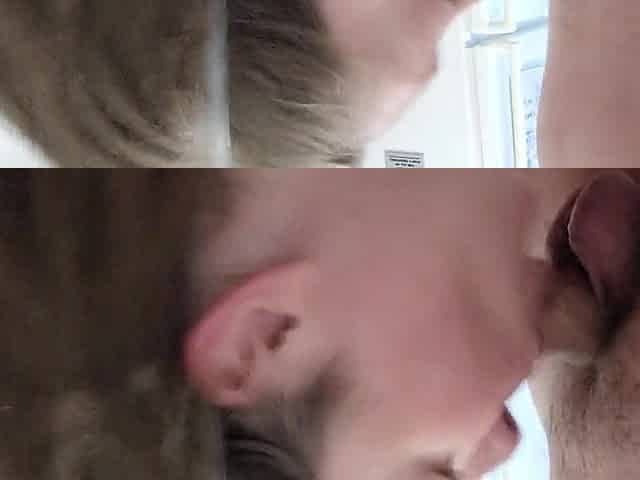 Quick blowjob in the kitchen while my princess makes lunch.