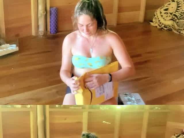 Amateur striptease and Solo masturbation