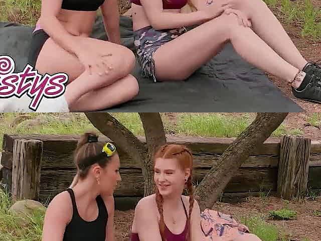 TWISTYS - Jane Rogers Gets Trailside TLC From Paige Owens, Leading To Outdoor Vagina Licking And Tribbing