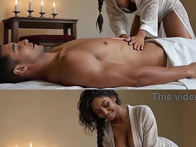Banging the nice-looking masseuse with large boobs (ai)