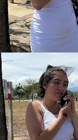 I Get a Call From My Sexy Best Friend to Pick up on the Bike, I Start to Watch Her Because She Has a Very Nice Ass