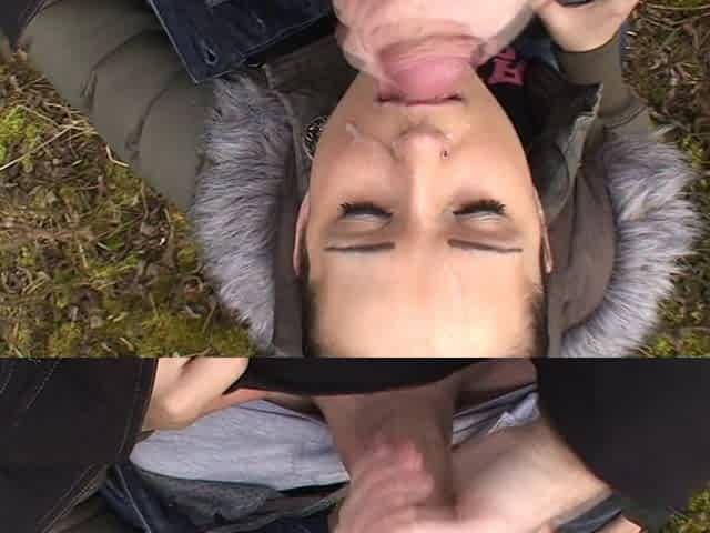 Shooting Sperm All Over Her Face!