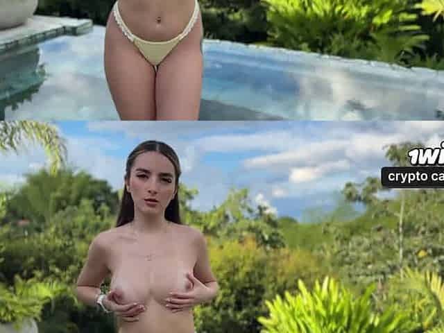 Public pool hook-up with yam-sized jizz-shotgun - off the hook fledgling blowjob!.