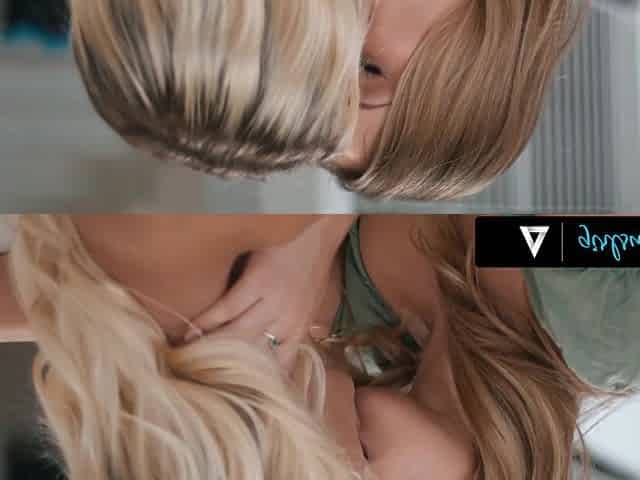 GIRLSWAY - Anna Claire Clouds Craves STRAP-ON ANAL From Vacationing Kenna James - SPANISH SUBTITLES