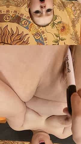 Fucking My Pussy with a Sharpie