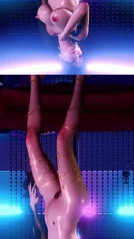 3D BBW Asian Stripper Naked Her Perfect Boobs Got Fucked so Hard