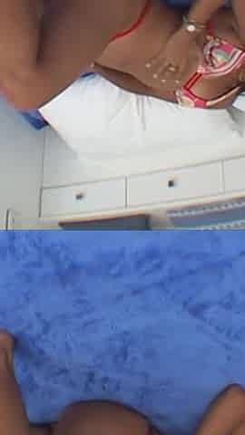 Ebony Chick Gets Horny and Massages Clit Moans and Orgasm