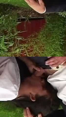 Wife Catches Husband Having Sex with Babysitter in Garden