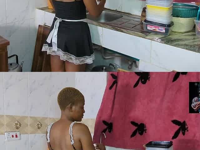 Sexy Blonde Nigeria Housemaid Get Fucked by Her Boss