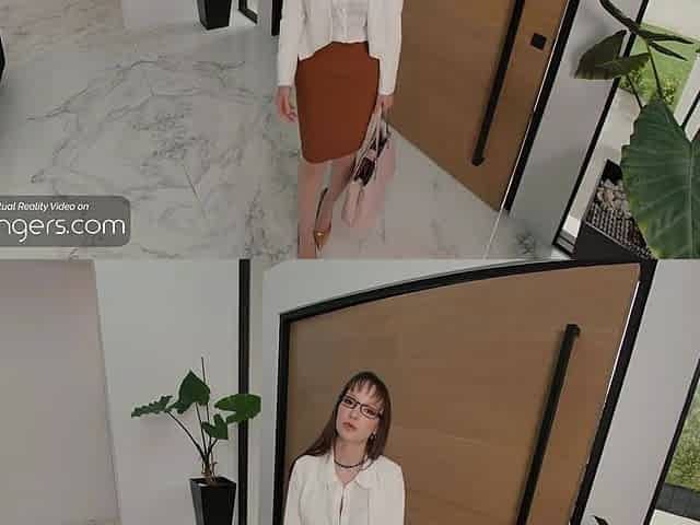 VR Bangers: Hawt Breasty Lexi Luna in Glasses and Nylons Sucks Your Weenie and Screws Hard pt.two