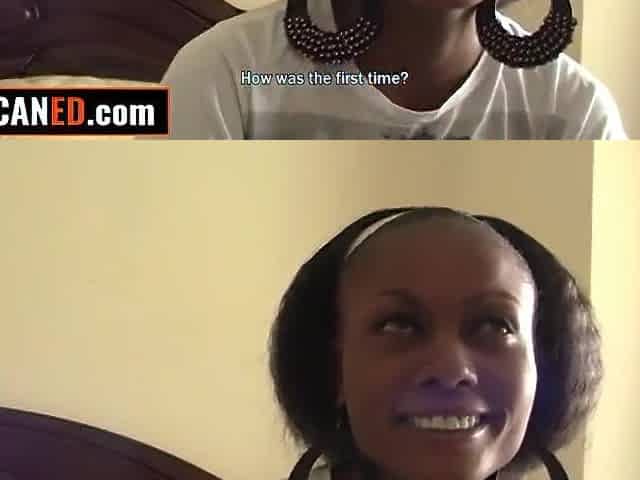 Cute BLACK MAID gets her vagina DRILLED COARSE by large white wang