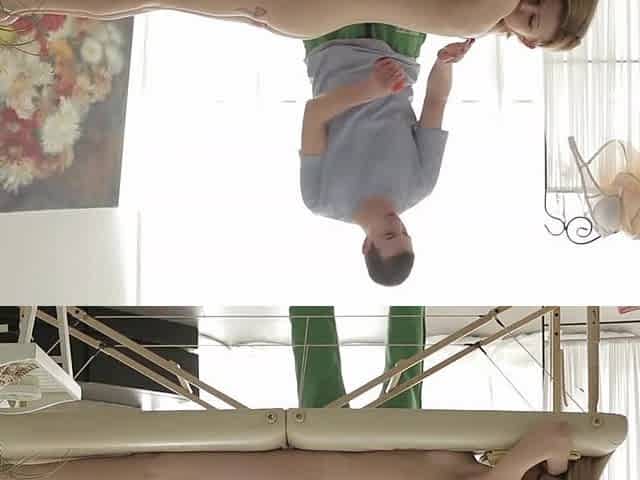 Sexy Golden-haired Gets Her Vagina Pounded By The Masseur!
