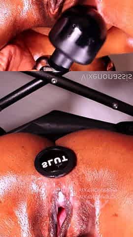 Close Up Pierced Twat Toying