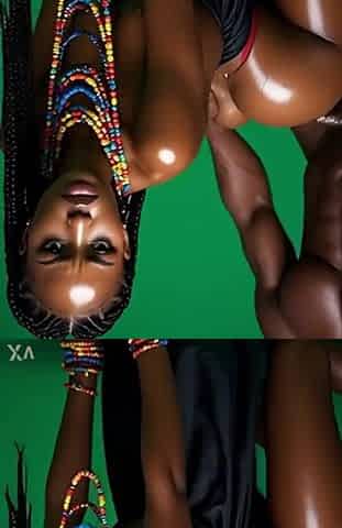 Ai tribal Nigerian sweetheart drilled by large ebony shlong