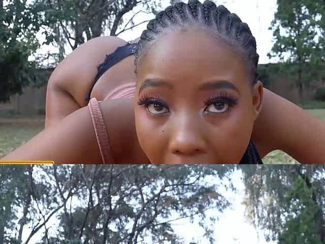 Flexible 18YO EBONY came for yoga lessons